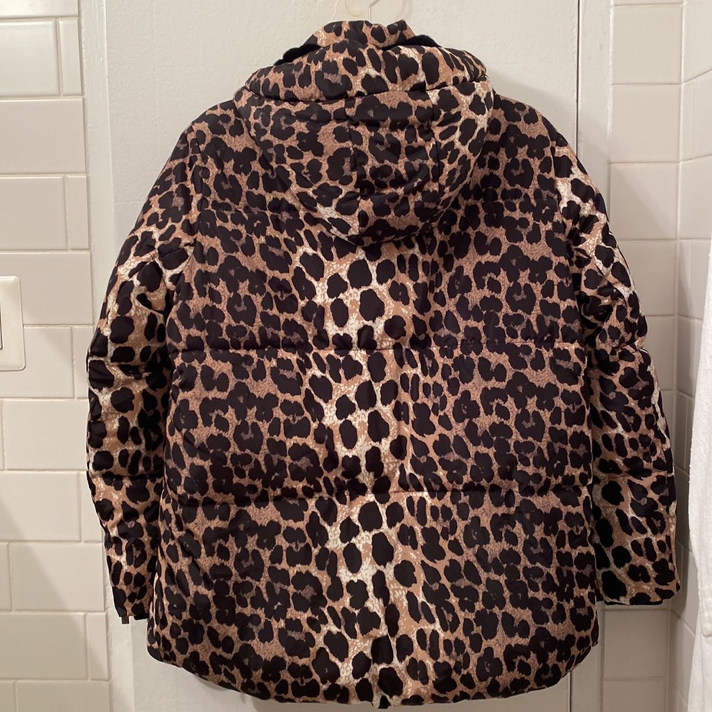 Rhea Apparis Leopard Puffer New with Tags Size S - Picture 7 of 8